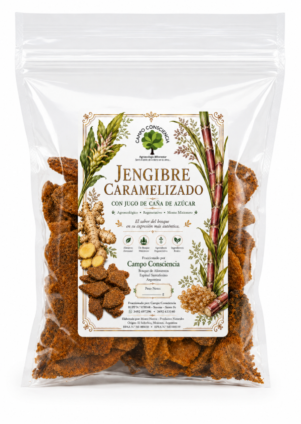 Producto - Caramelos - Jengibre Caramelizado con caña de azucar - Agroecológicos - 1