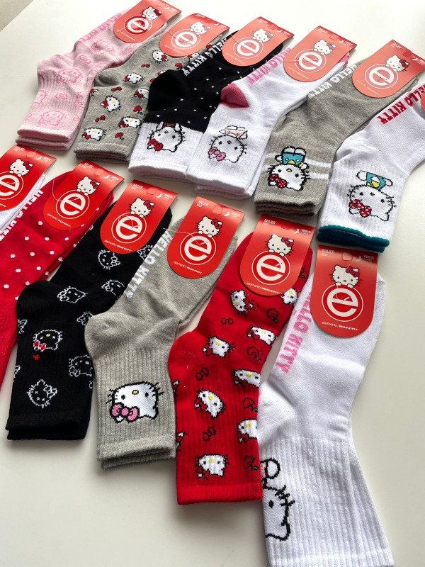 Producto - Medias caña HELLO KITTY-  COD 3340