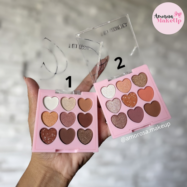 Producto - Sombras x9 tonos TEI corazón