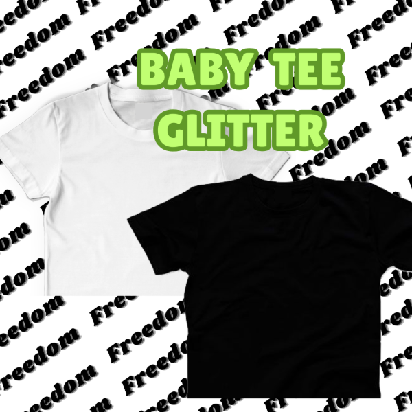 Producto - Baby tee glitter personalizada