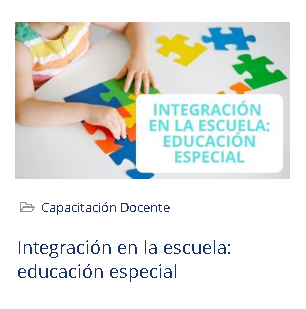 Producto - Integración en la escuela: educación especial