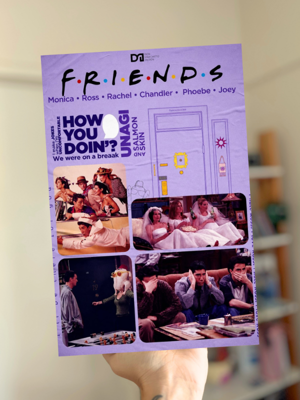 Producto - Cuadro Friends Bastidor de Madera 20x30cm