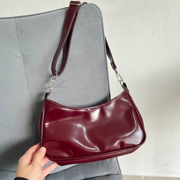 Producto - Mini bag CLÁSICA - Charol vino