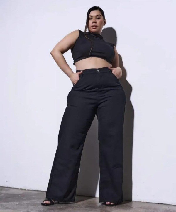 Producto - WIDE LEG ESPECIAL NEGRO LISO