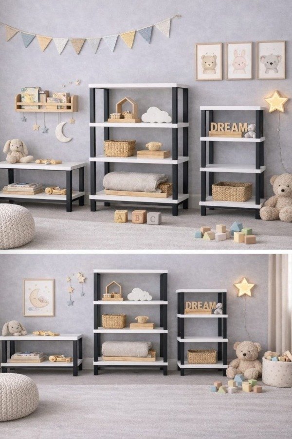 Producto - Organizador Estanteria estilo Nordico, 5 estantes - 6
