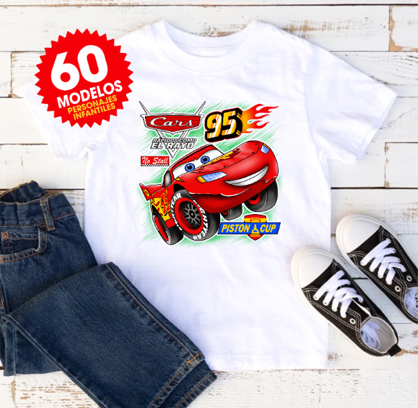 Producto - Plantillas Remeras Personajes Infantiles Dia del Niño DTF Sublimar #R198