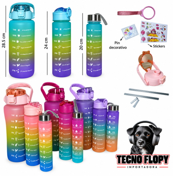 Producto - Botella motivacional 3 en 1