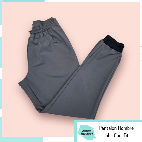 Producto - Pantalon Job Gris Topo con Puño (Cool fit)