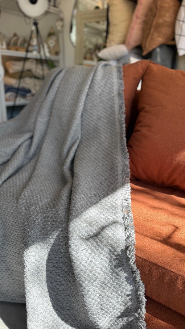 Producto - Manta rústica Pampa Gris 2 x 1.5m