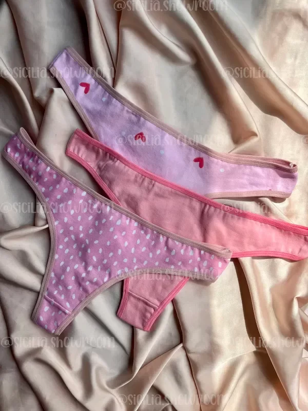 Producto - MEDIA DOCENA COLALESS ROSA ESTAMPADA