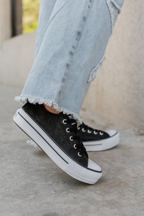 Producto - Converse con plataforma GLITTER