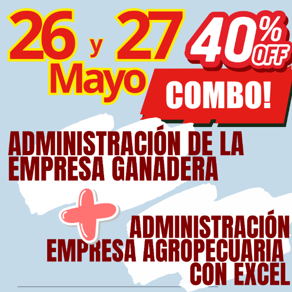 Producto - COMBO 2 CURSOS: Administración Ganadera + Gestión Agropecuaria con Excel