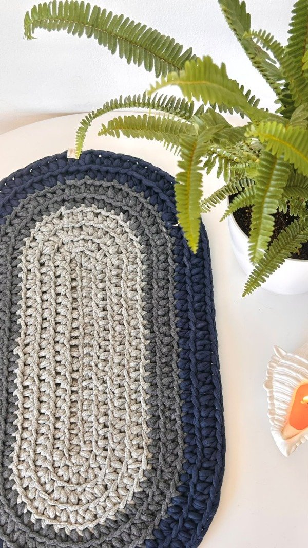 Producto - Alfombra de Totora - Diseño Ovalado - 1