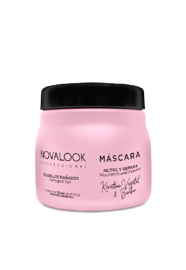 Producto - Novalook Máscara Keratina Vegetal y Bamboo Nutre y Repara 250ml