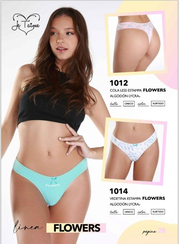 Producto - VEDETINAS ESTAMPADAS X 12 FLOWERS