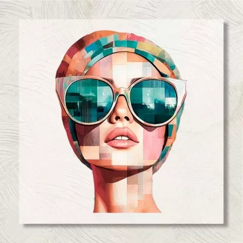 Producto - Transfer 30x30 cm Rostro MUJ019
