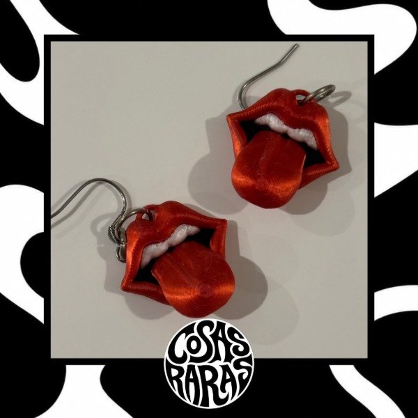 Producto - Aritos Rolling Stones - Clásico 3d