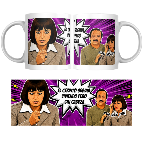 Producto - Taza - el cerdito seguia viviendo pero sin cabeza (Casados con hijos) - 0