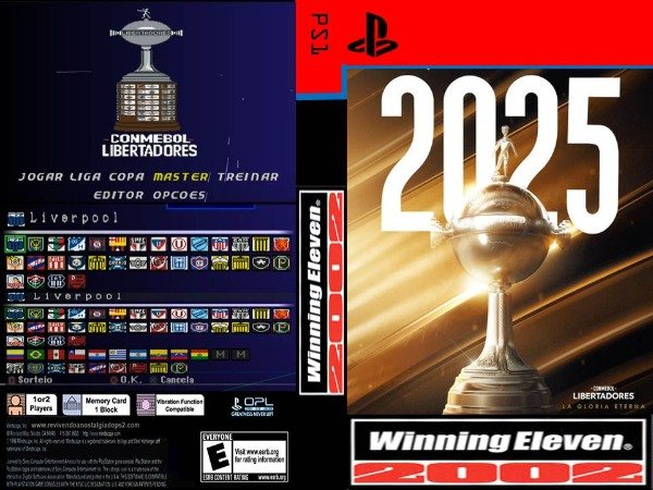 Producto - WINNING ELEVEN 2002 CONMEBOL LIBERTADORES 2025 + COPA AMERICA + TIMES LEGENDS