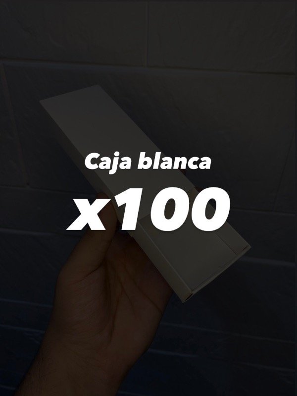 Producto - ESTUCHE CAJA BLANCA x100