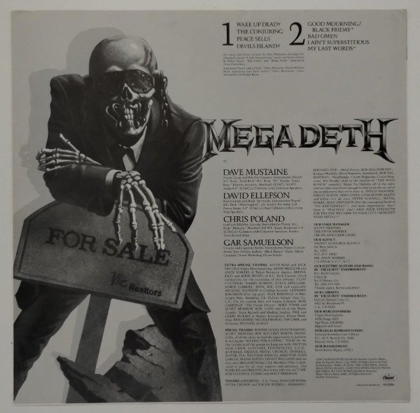 Producto - MEGADETH Peace Sells Disco Vinilo LP USA 1986 Insert Specialty Pressing - 5