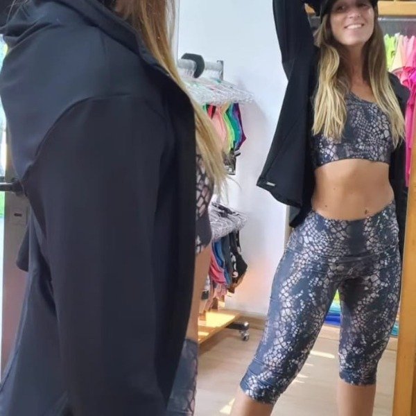 Producto - Pescadora estampada lycra cintura alta