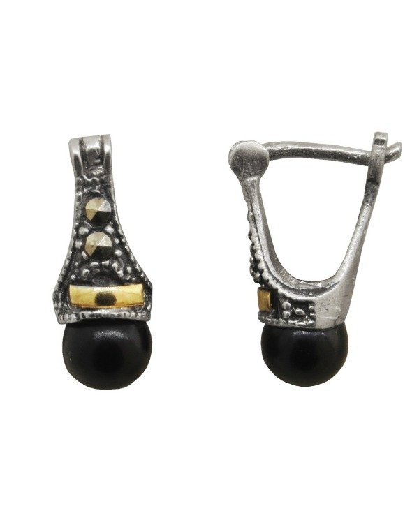 Producto - Par aros lady negro 6 mm