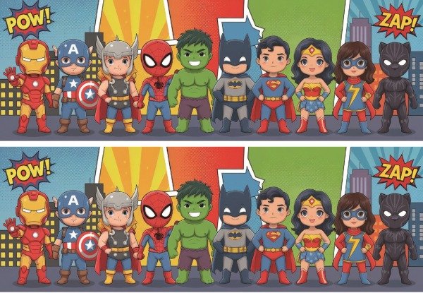 Producto - LAMINA SUPER HEROES BANDAS