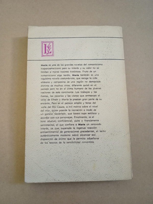Producto - María - Jorge Isaacs - Losada 1971 - 1