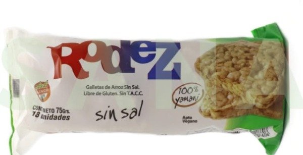 Producto - GALLETITAS DE ARROZ SIN SAL RODEZ