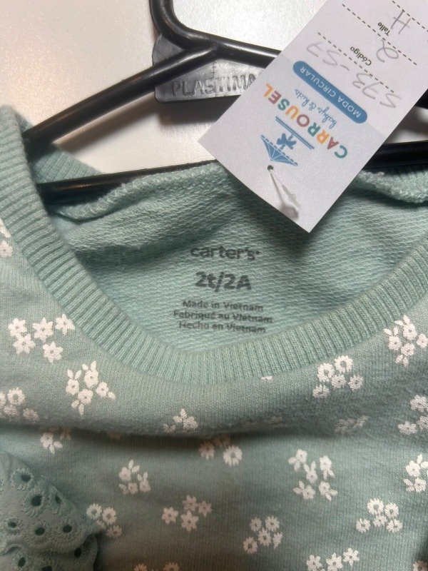 Producto - Buzo verde con flores Carters - 2