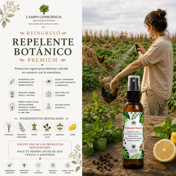 Producto - Repelente Natural de Citronela Agroecológico 100cc - 1