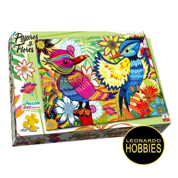 Producto - Pájaros y Flores 1000 Piezas Implás 602