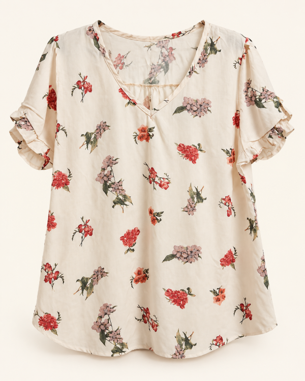 Producto - Blusa Lino Manga Volados - 1