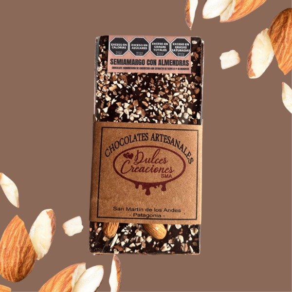 Producto - Semiamargo con Almendras Picadas - 1