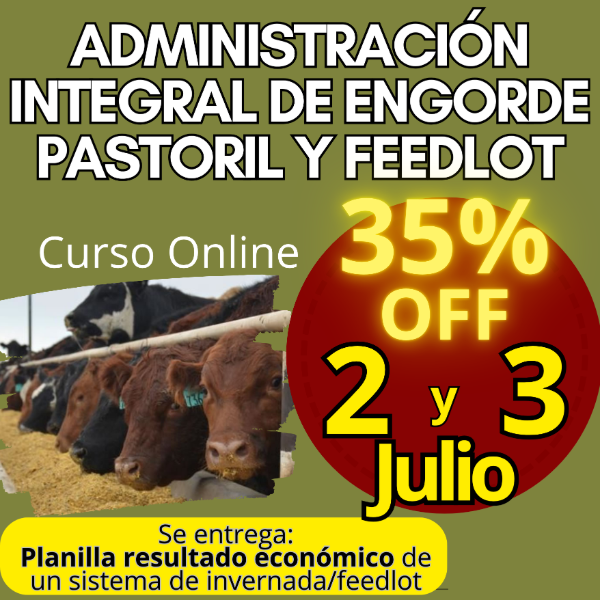 Producto - Curso Online: Administración Integral de Engorde Pastoril y Feedlot