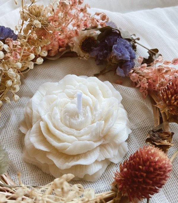 Producto - Vela de molde Peonía