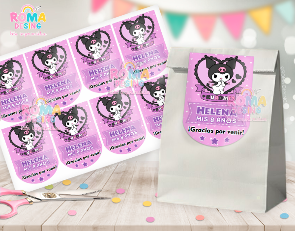Producto - Etiquetas bolsita Kuromi