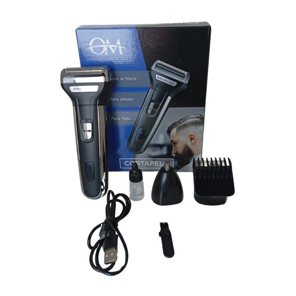 Producto - Cortapelo 3 En 1 Om ( Para La Nariz, Afeitar Barba Y Cabello