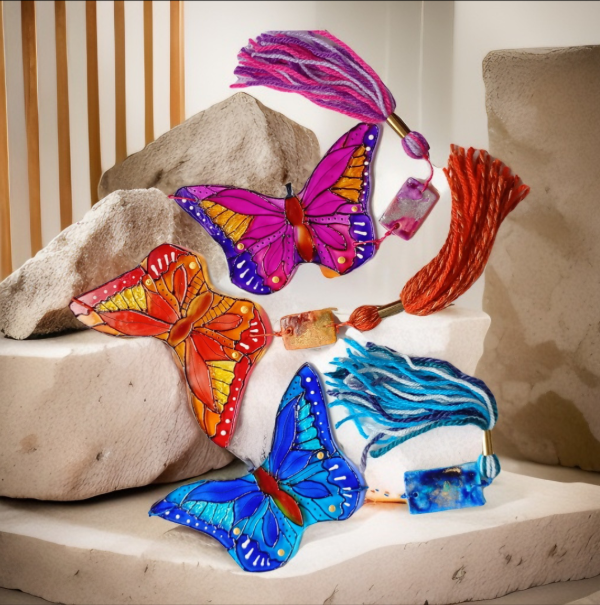 Producto - MARIPOSAS pintadas sobre vidrio