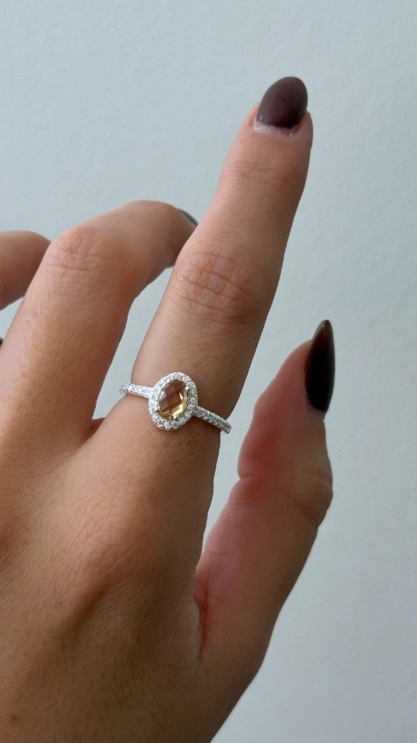 Producto - Anillo Diana Oval ambar 17mm P925 - 1