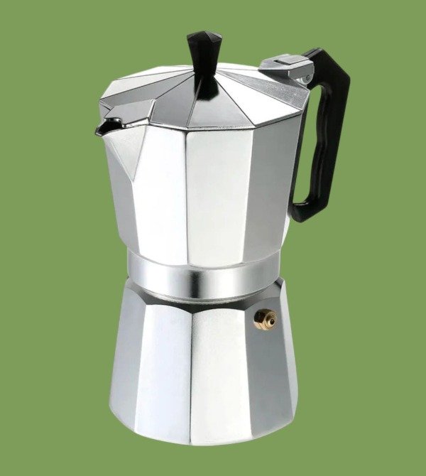 Producto - Cafetera Italiana 6 pocillos de Aluminio Plateado