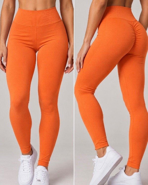 Producto - Calza Seamless Importada Naranja - 0
