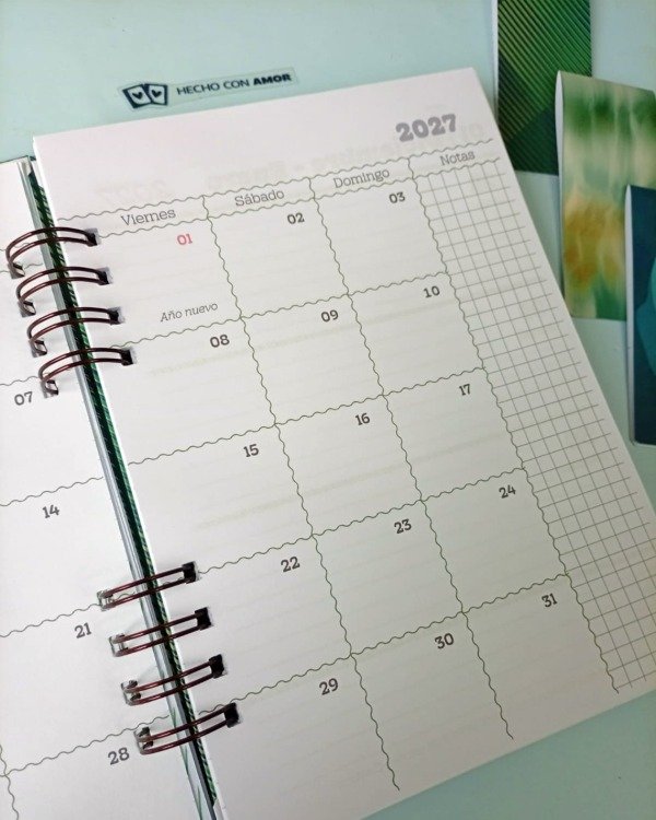 Producto - Agenda semanal Vertical Batick - 4