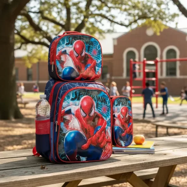 Producto - COMBO Mochila Cartuchera y vianda Spiderman