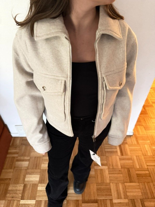 Producto - Campera paño soft Bershka - 1
