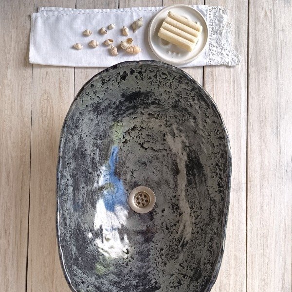 Producto - Bacha Ovalada Gris Melange