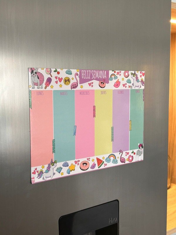 Producto - Pizarra imantada colores 20x30