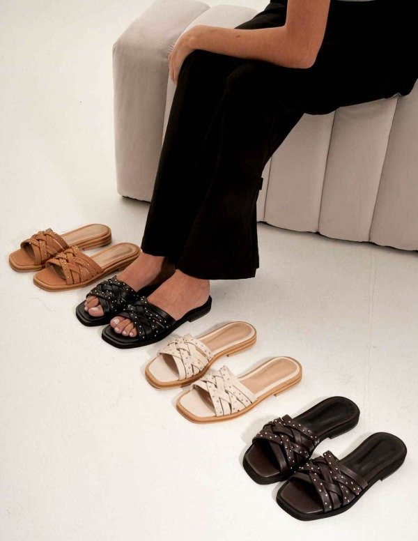Producto - Sandalias Cuero Lila