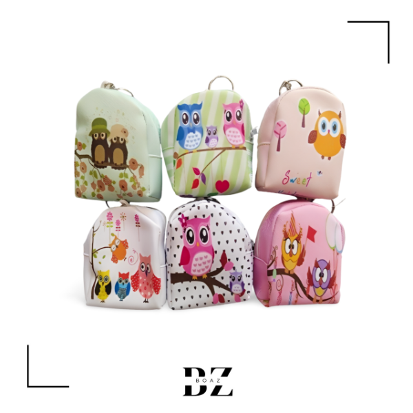 Producto - MONEDERO X 12 DIBUJO BUHO 1257-8